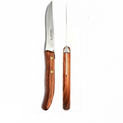 Bloc de 6 couteaux à steak artisanaux Laguiole - Bois exotique