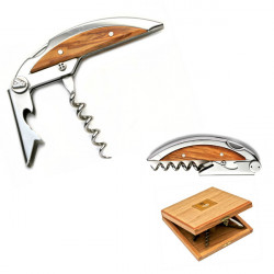 Laguiole olive wood ergonomic corkscrew
