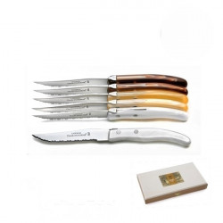 Set of 6 contemporary Laguiole knives - Saharan Shades