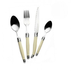 24-piece ivory pearl design cutlery set