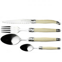 24-piece ivory pearl design cutlery set