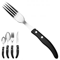 Fork "colors of nature", black. Made in France