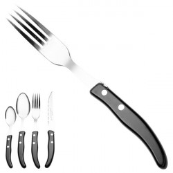 Fork "colors of nature", anthracite. Made in France