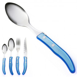 Large spoon "colors of nature", azure. Made in France