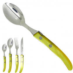 Large spoon "colors of nature", yellow. Made in France