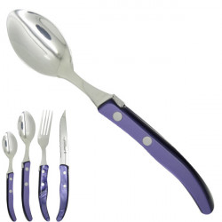 Large spoon "colors of nature", purple. Made in France