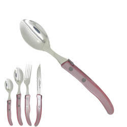 Small spoon "colors of nature", baby pink. Made in France
