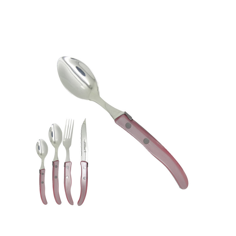 Small spoon "colors of nature", baby pink. Made in France