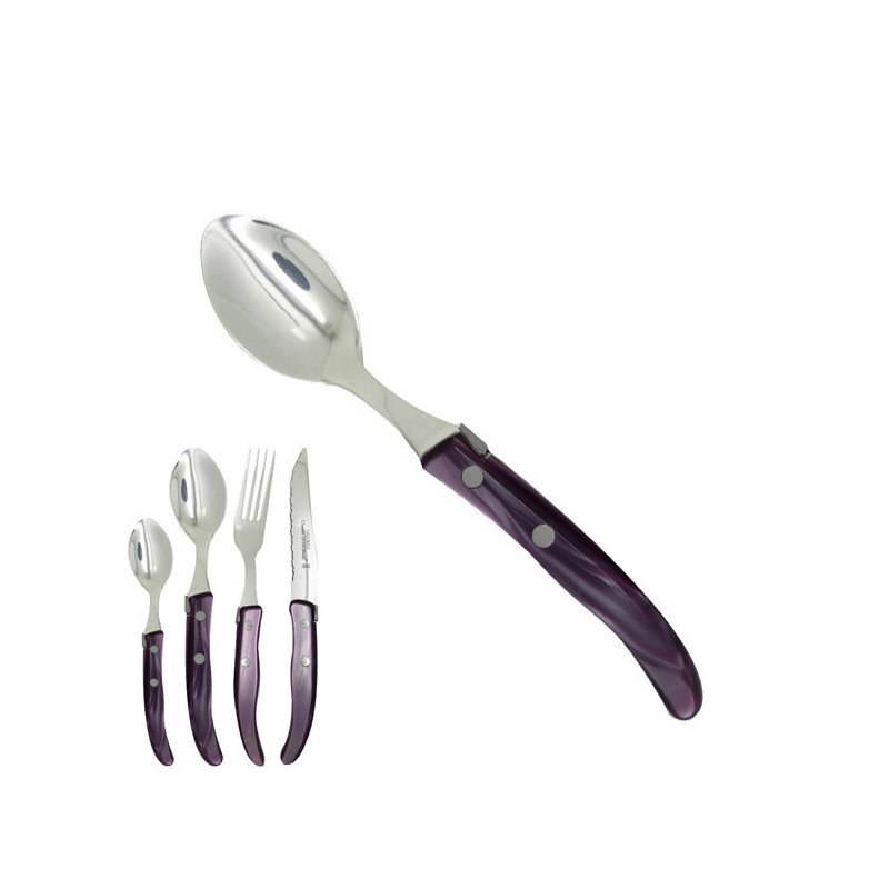Small spoon "colors of nature", lilac. Made in France