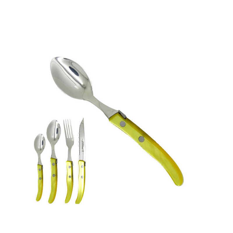 small spoon "colors of nature", yellow. Made in France