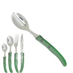 Small spoon "colors of nature", green. Made in France