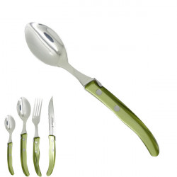 Small spoon "colors of nature", olive green. Made in France