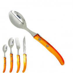 Small spoon "colors of nature", orange. Made in France