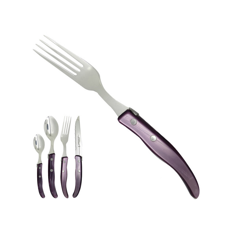 Fork "colors of nature", lilac. Made in France