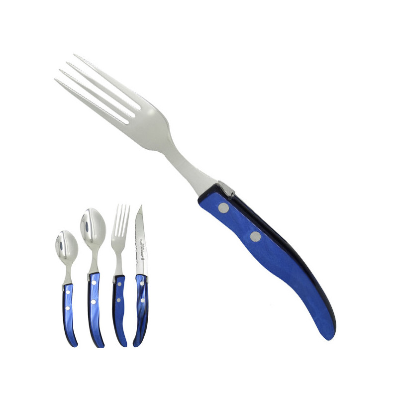 Fork "colors of nature", navy. Made in France