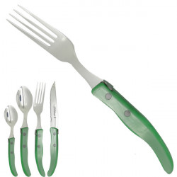 Fork "colors of nature", green. Made in France