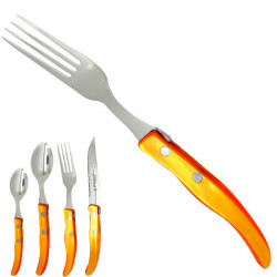 Fork "colors of nature", orange. Made in France
