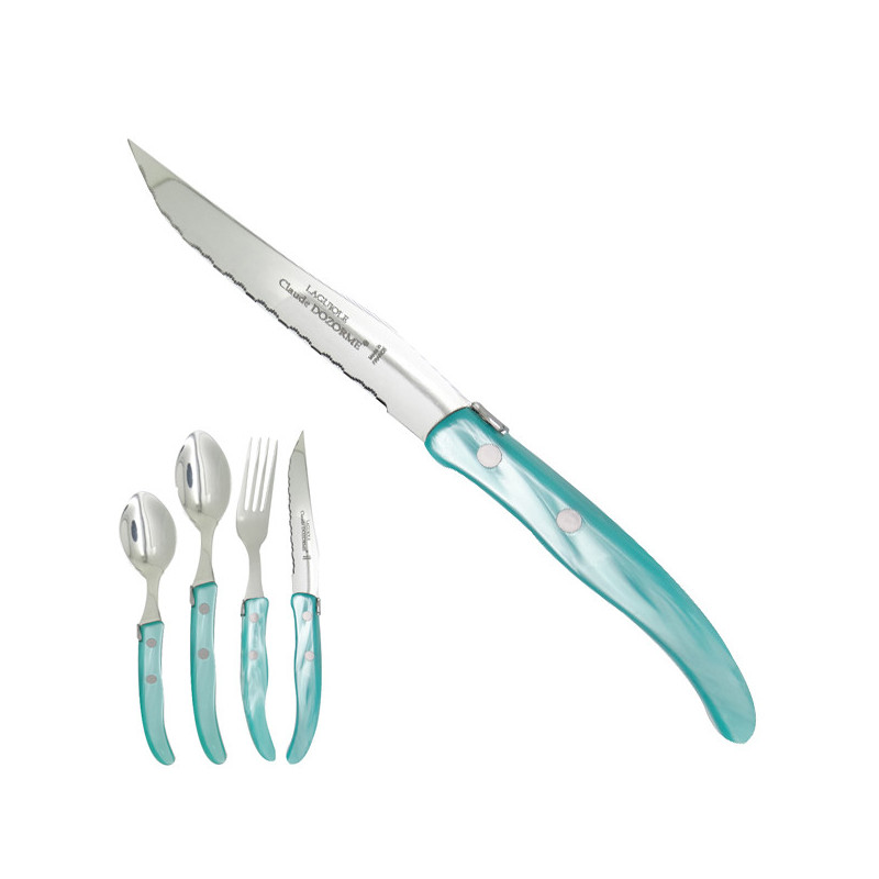 Knife "colors of nature", turquoise. Made in France