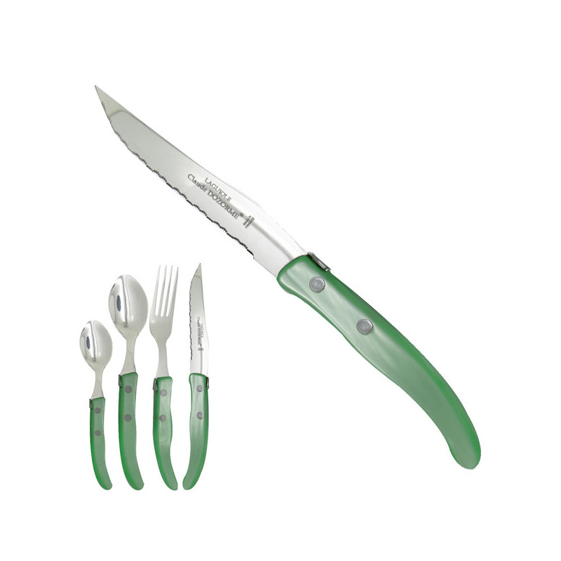 Knife "colors of nature", green. Made in France