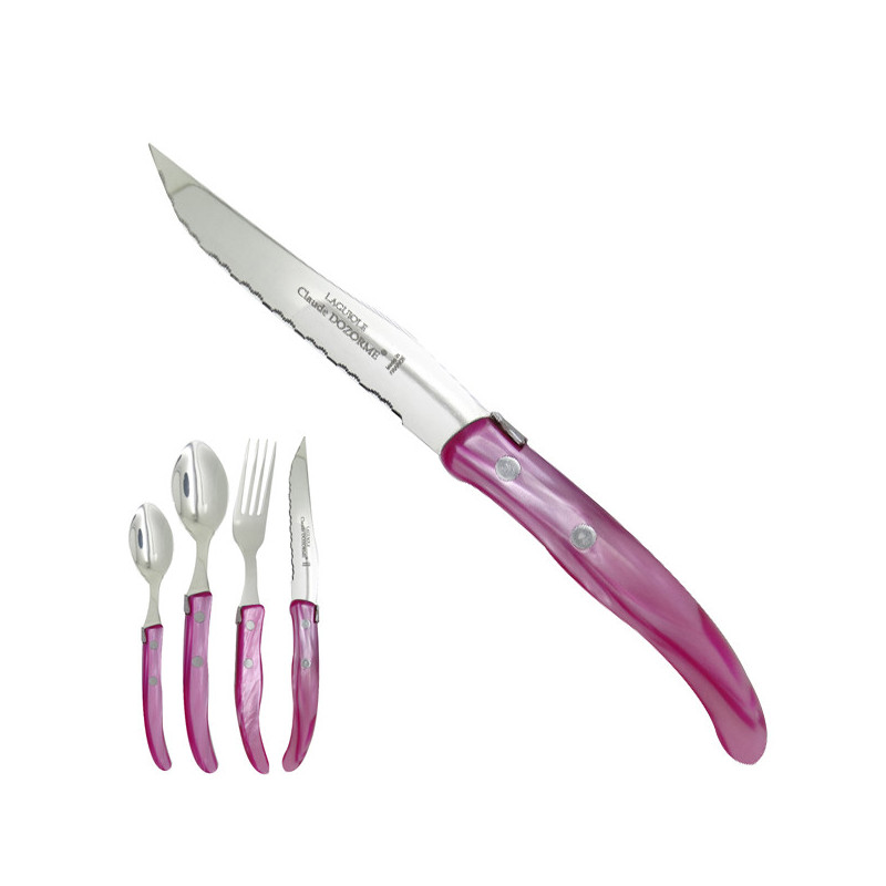 Knife "colors of nature", pink. Made in France