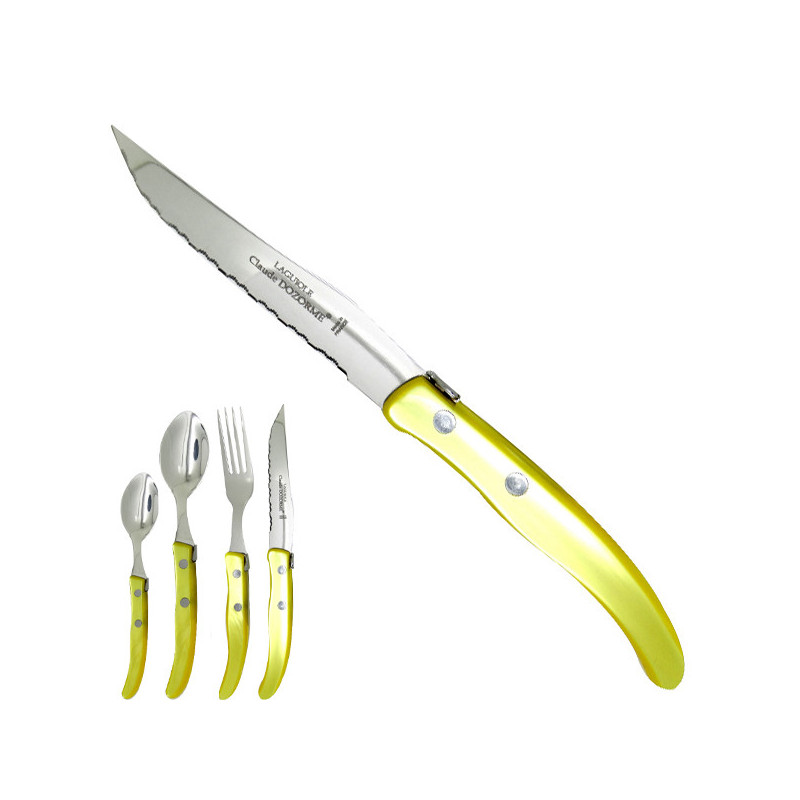 Knife "colors of nature", yellow. Made in France