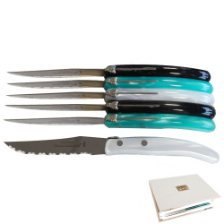 Set de 6 cuchillos contemporáneos Laguiole - Tonos australes