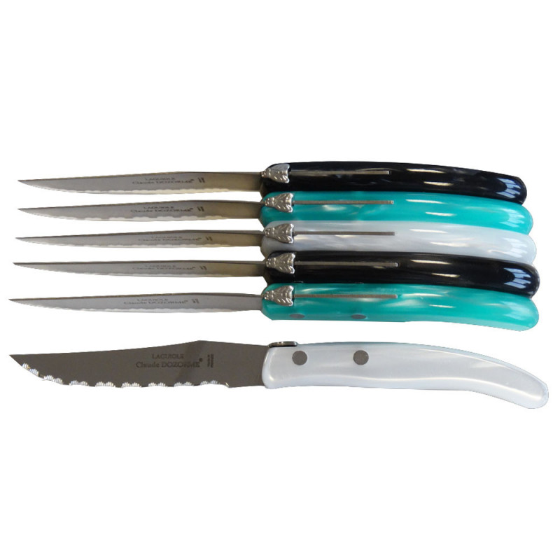 Set of 6 contemporary Laguiole knives - Southern Shades