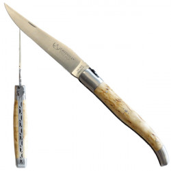 coltello Laguiole de caccia beccaccia, manico betulla