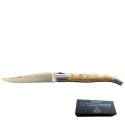 Laguiole Woodcock knife, birch handle, black case