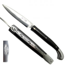 Santiago de Compostela Laguiole knife, ebony wood handle