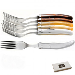 Set of 6 contemporary Laguiole fork - Saharan Shades