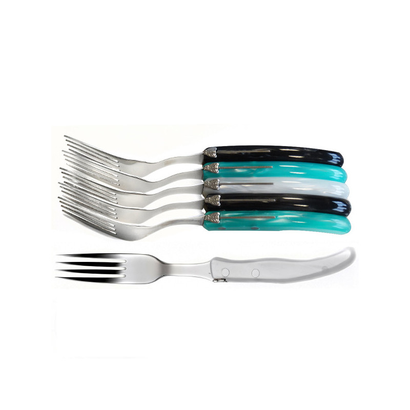 Set of 6 contemporary Laguiole forks - Southern Shades