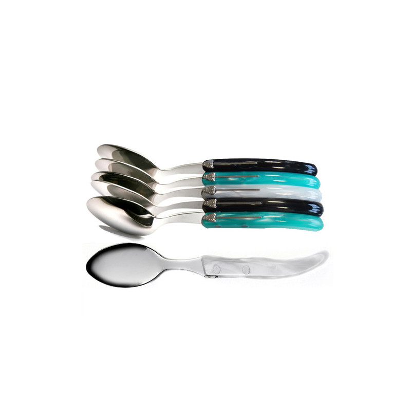 Set of 6 contemporary Laguiole teaspoons - Southern Shades