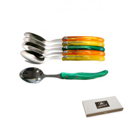 Set de 6 cucharillas contemporáneas Laguiole - Tonos de cítricos