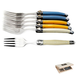 Set of 6 traditional Laguiole forks - Zen Shades