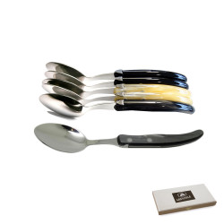 Set of 6 contemporary Laguiole teaspoons - Smart shades