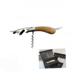 Laguiole Magnum corkscrew,  olive wood handle