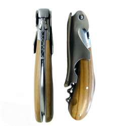 Laguiole Magnum corkscrew,  olive wood handle