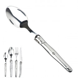 stainless steel large spoon, handmade, single