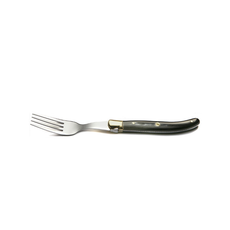 black horn handle fork, made in France