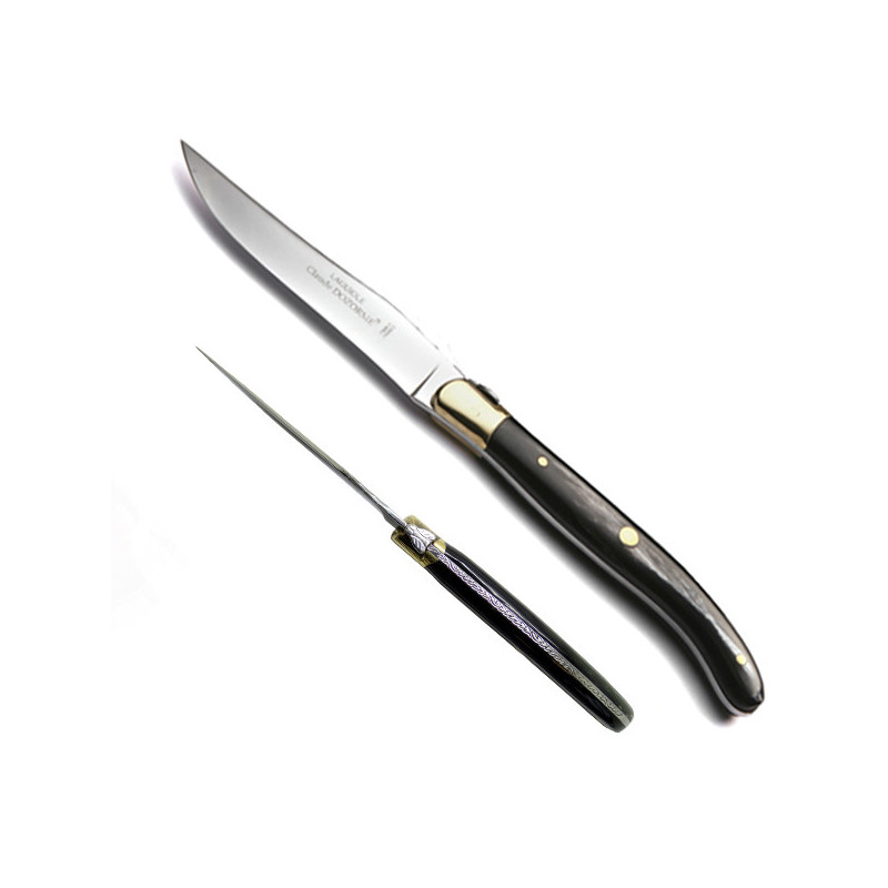 Messer mit schwarzem Horngriff, Französisch hergestellt