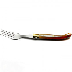 clear horn handle fork,...