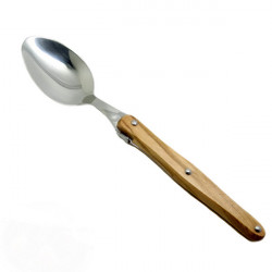 Laguiole large spoon olive wood handle, made in France