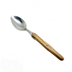 Laguiole small spoon olive wood handle, made in France