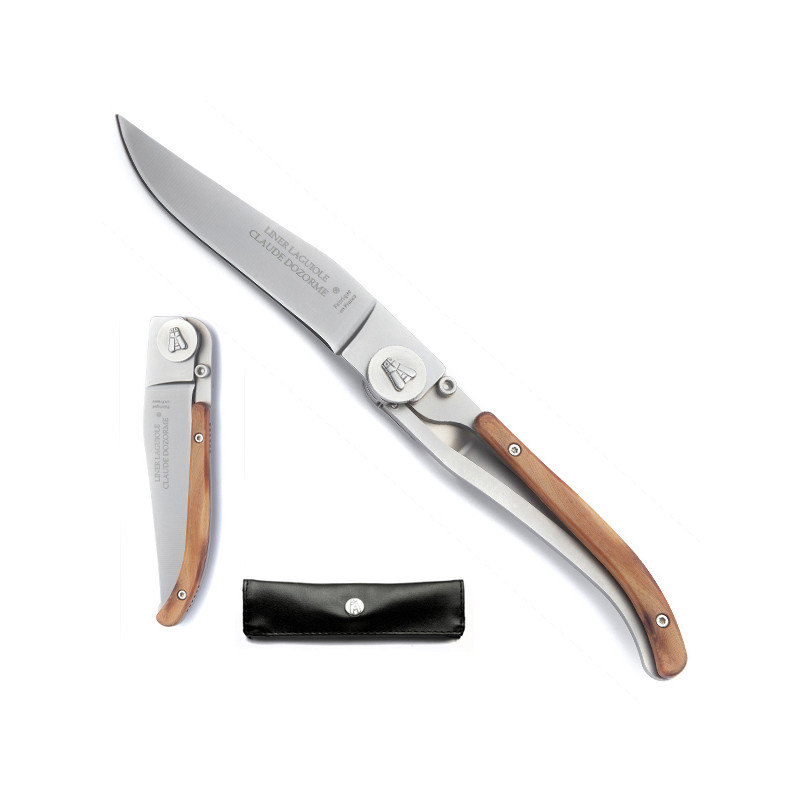 Laguiole juniper Nomad knife, with case