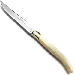 Laguiole Excellence 6er Set Messer, Griff aus Nacrine. handgeschmiedet