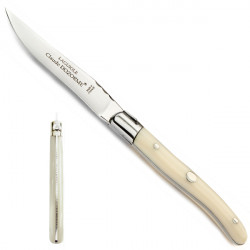 Laguiole Excellence 6er Set Messer, Elfenbeinfarbenen Griff - handgeschmiedet