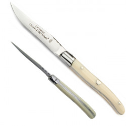 Laguiole Excellence 6er Set Messer, Elfenbeinfarbenen Griff - handgeschmiedet