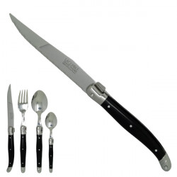 Set of 6 traditional Laguiole knives - Black