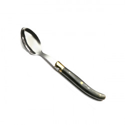 black horn handle small spoon, made in France